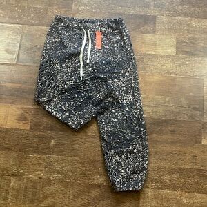 Sundry by Anthropology Gray/Black Joggers Cheetah Print Stretch Pants